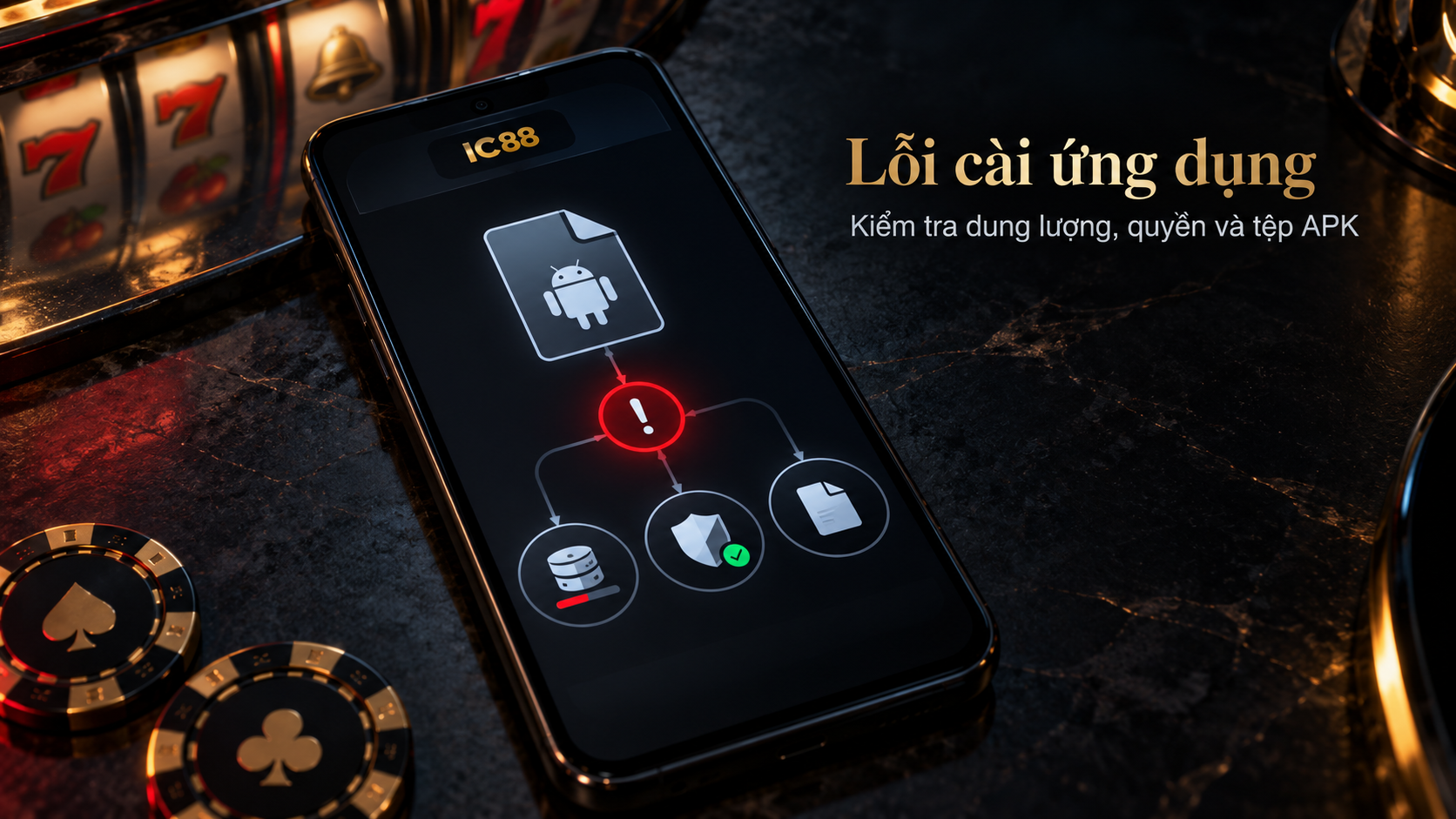 Ứng dụng IC88 không cài được trên Android: kiểm tra dung lượng, quyền và tệp APK