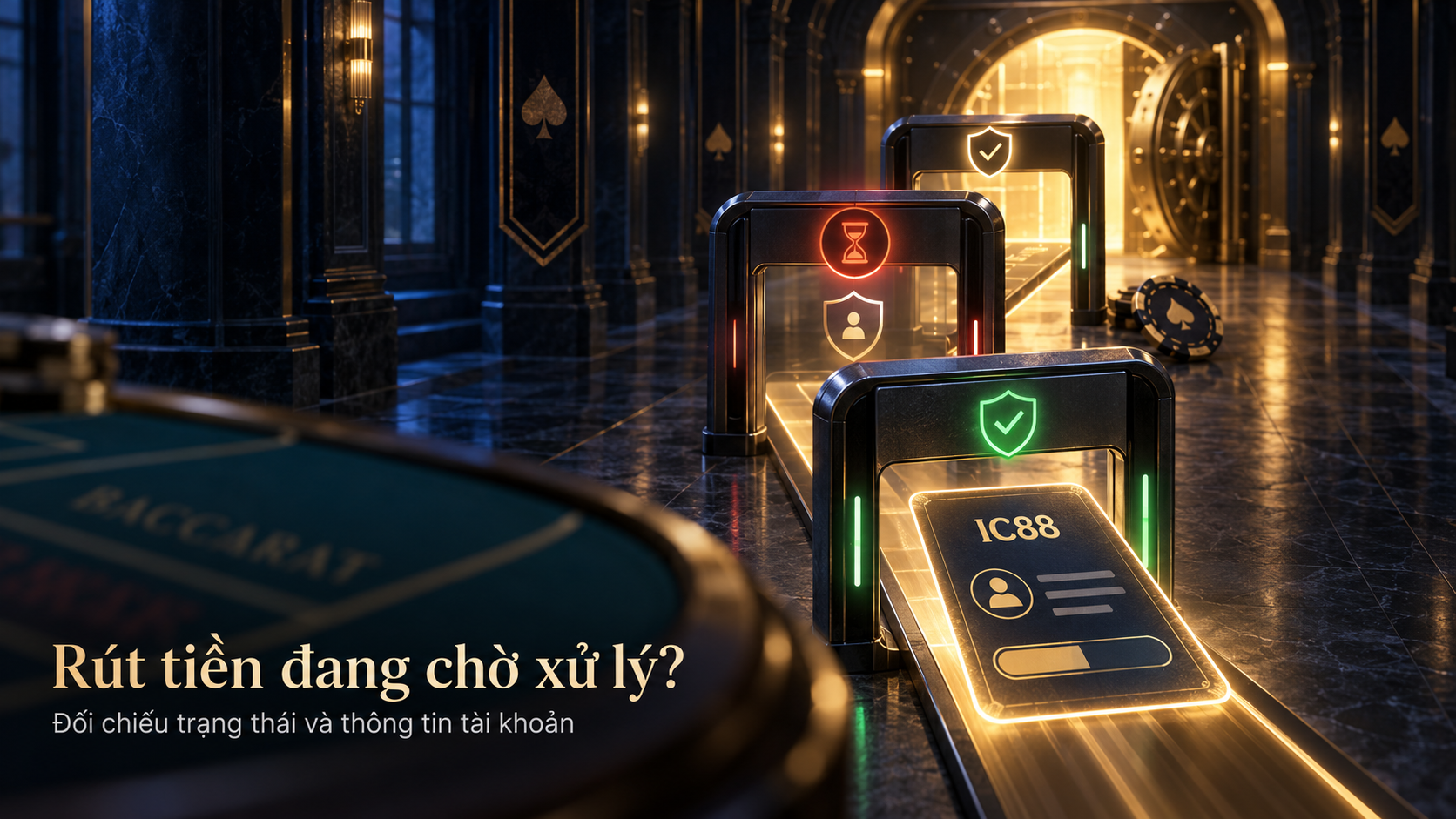 Rút tiền IC88 đang chờ xử lý - đối chiếu trạng thái tài khoản